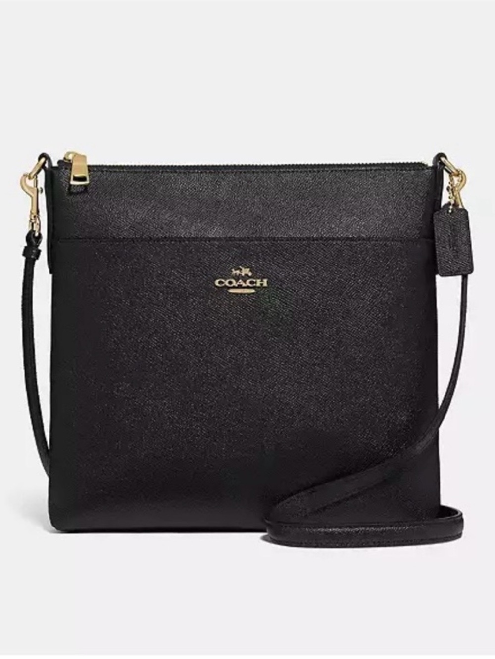 Coach Kitt Messenger Crossbody Bag Black EUC!